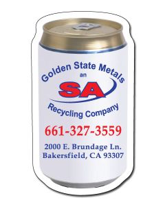 Soda-Beer Can Shaped Advertising Magnets 2x3.5