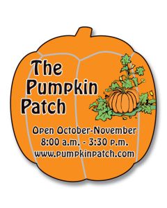 Pumpkin Shaped Refrigerator Magnets 1.875x2