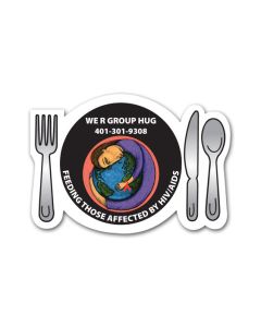 Place Setting Shape Magnets 2.875x2