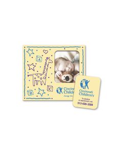 Rectangle Punch Out Picture Frame Magnet 3 7/8 x 4 3/8 with 1 3/4 x 2 1/4 Punch-Out