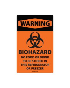 9.8x6.25 Magnetic Biohazard Signs for COVID-19 (2 Pack)