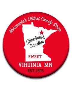 3 Inch Round Metal  Souvenir Magnets