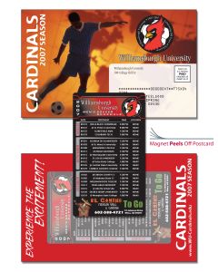Custom Direct Mail Postcard w Peel-off 3.5x6 Magnet
