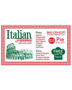 Pizza Menu Magnet 2x3.5