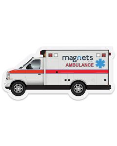 Ambulance Shape Refrigerator Magnets 1.325x2.875