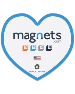 Heart Shape Advertising Magnets 3.25x3