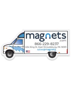 Cargo Truck Shaped Advertising Magnets 3.5x1.5