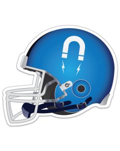 Football Helmet Shaped Outdoor Magnets 4.25x5