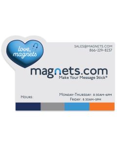 Rectangle with Heart Corner Magnets 2x3