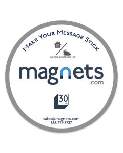 Outdoor Round Car Magnets 11 Inch