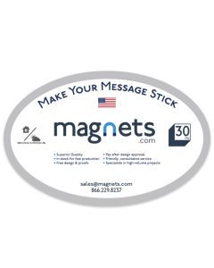 Outdoor Oval Car Magnets 3.75x5.75