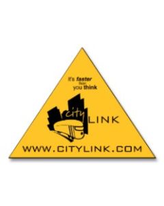 Triangle Shaped Refrigerator Magnets 3x2.25