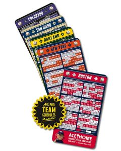Baseball Schedule Magnets for Refrigerator