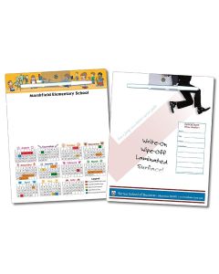 8.5x11 Custom Magnetic  School  Memo Board