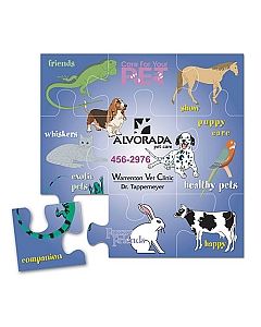 Puzzle Piece Advertising Magnets 5.375x5.375