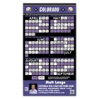 Baseball Schedule Magnet for Refrigerator