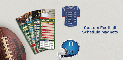 Custom Football Schedule Magnets