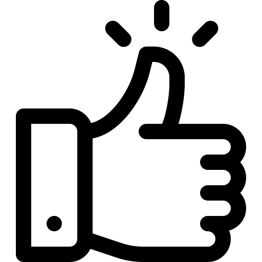 Icon of hand giving the thumbs up signal